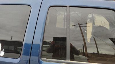 02-07 Jeep Liberty Passenger Right Rear Vent Window Back Door Glass With Frame