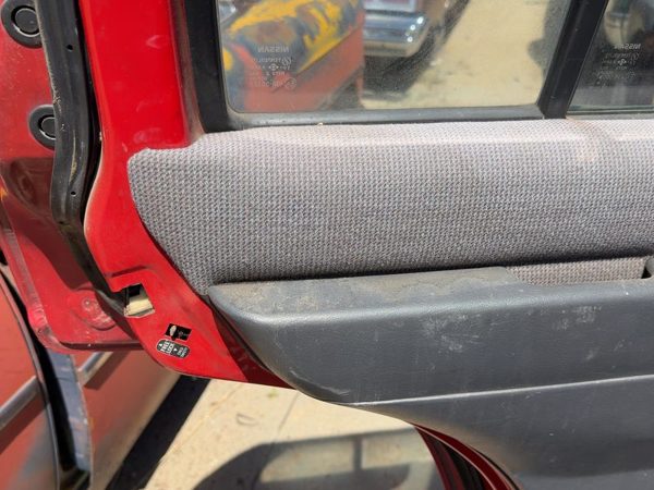 1994 Nissan Pathfinder Driver Left Rear Door Trim Panel With Switches Back Gray — photo 5