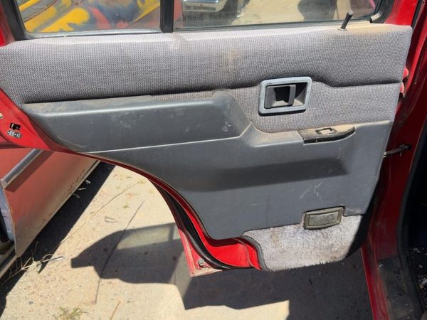 1994 Nissan Pathfinder Driver Left Rear Door Trim Panel With Switches Back Gray — photo 1