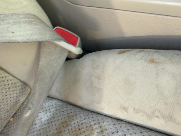 06-09 Legacy Outback Passenger Right Front Seat Belt Buckle Receiver Taupe Tau — photo 3