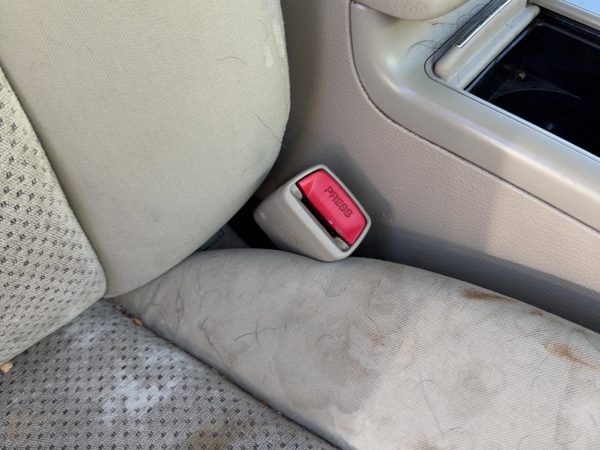 06-09 Legacy Outback Passenger Right Front Seat Belt Buckle Receiver Taupe Tau — photo 4