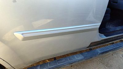 09 Honda Pilot Passenger Right Rear Moulding From Door Back Trim Strip Silver Si