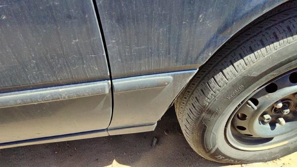 97-99 Toyota Camry Passenger Right Moulding From Fender Oem Trim Strip Blue 8L3 — photo 3