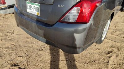 2015-2019 Nissan Versa Rear Bumper Cover Assembly Oem Back Gray Kad Hem229km0j