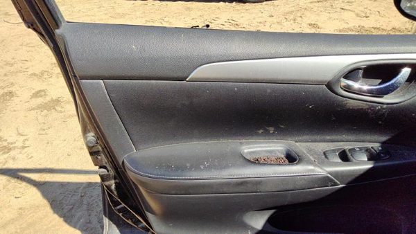 16-19 Sentra Driver Left Front Door Trim Panel With Master Switch Charcoal G — photo 2