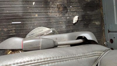 2006-2014 Chevy Express Van Driver Left Front Seat Belt Buckle Receiver Gray 93W