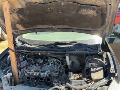 2014 Nissan Sentra Hood Hinge RH Super Black KH3