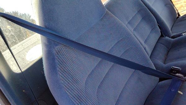 1992-1996 Ford F150 Passenger Right Front Seat Belt Retractor Oem Shoulder Blue — photo 3