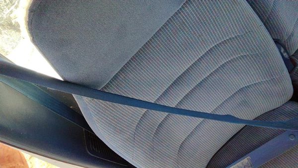 1992-1996 Ford F150 Passenger Right Front Seat Belt Retractor Oem Shoulder Blue — photo 2