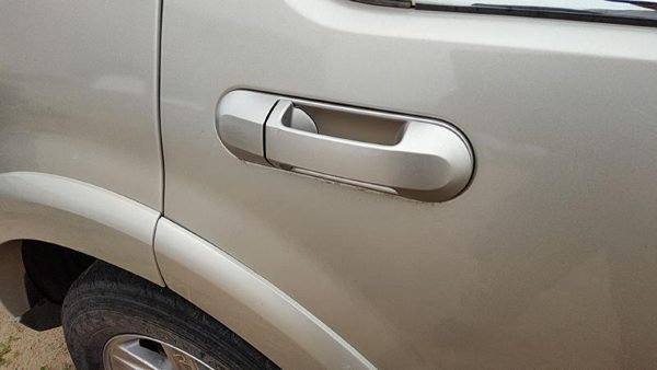 03-05 Lincoln Aviator Passenger Right Rear Outside Door Handle Back Silver Jp — photo 2