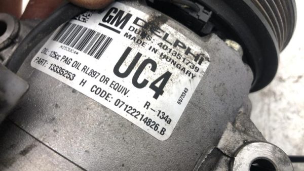 2013 Chevy Cruze A/c Air Compressor AC Conditioner Pump Assembly OEM 1.4L — photo 3