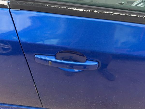 07-12 Sentra Passenger Right Front Outside Door Handle Conventional Ignition Blu — photo 2