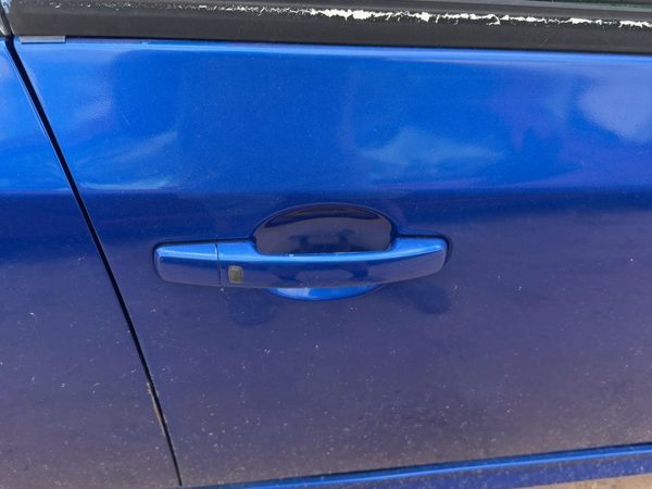 07-12 Sentra Passenger Right Front Outside Door Handle Conventional Ignition Blu — photo 3