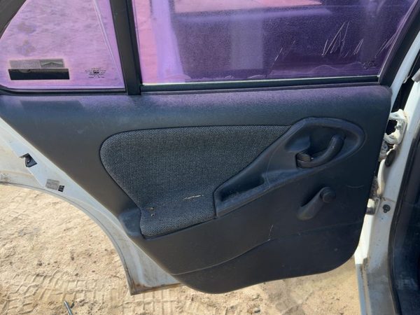 99-02 Chevy Cavalier Driver Left Rear Door Trim Panel Manual Back Graphite 12C — photo 1