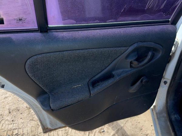 99-02 Chevy Cavalier Driver Left Rear Door Trim Panel Manual Back Graphite 12C — photo 3