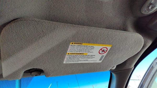 2002-2004 Chevy Trail Blazer Passenger Right Sun Visor Oem Gray 95D 15194837 — photo 3