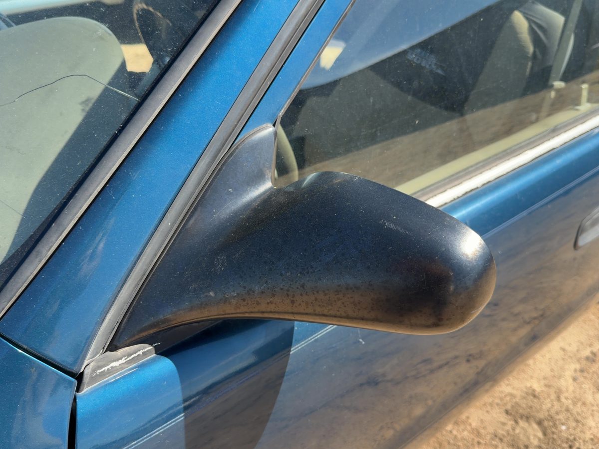 1998-2002 Toyota Corolla Driver Left Manual Side Mirror Door Mounted Oem