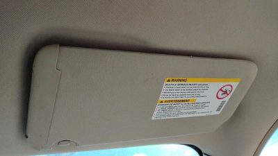 2004-2012 Chevy New Style Malibu Passenger Right Sun Visor Oem Neutral 52E