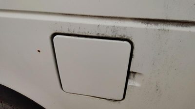 1991-1994 Chevy S10 Blazer Fuel Tank Door With Hinge Gas Lid Oem Filler White