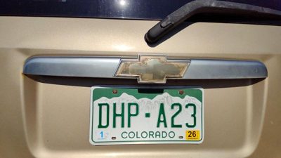 2006-2007 Chevy Hhr License Plate Trim Surround Panel Oem Tail Trunk Finish
