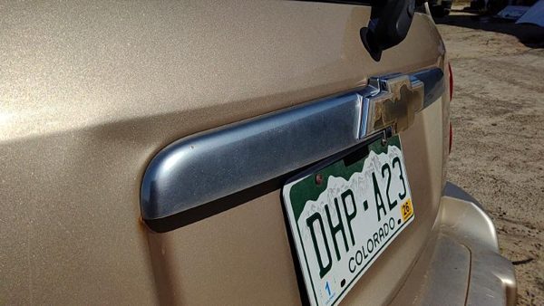 2006-2007 Chevy Hhr License Plate Trim Surround Panel Oem Tail Trunk Finish — photo 2