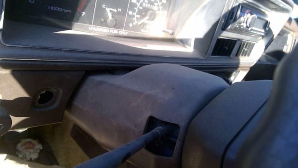 81-86 Pup Pickup Steering Column Trim Surround Collar Oem Plastic Housing Brown — photo 8