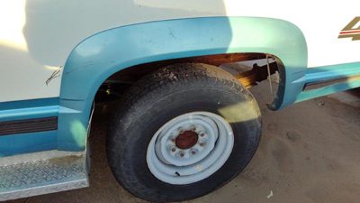1988-1994 Gmc Sierra 2500 Driver Left Rear Wheel Flare Moulding Oem Back