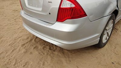 2010-2012 Ford Fusion Rear Bumper Cover Assembly Oem Back Silver Ux