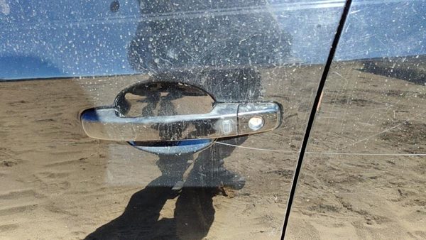 2007-2009 Nissan Sentra Driver Left Front Outside Door Handle Oem Black Kh3 — photo 1