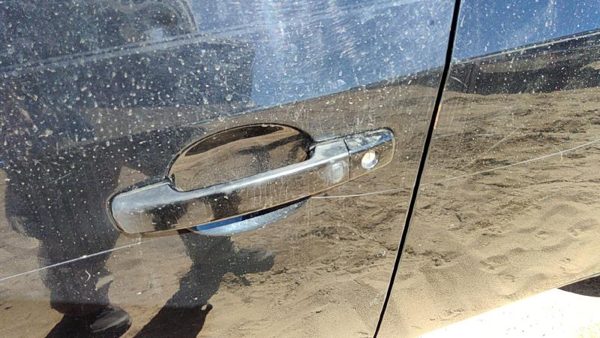 2007-2009 Nissan Sentra Driver Left Front Outside Door Handle Oem Black Kh3 — photo 3