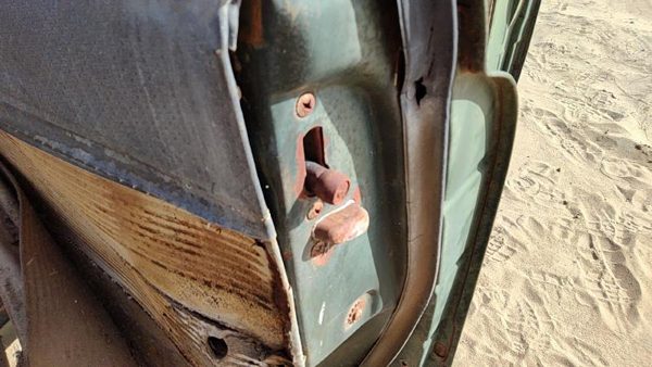 53 Chevy Bel Air 150 Sedan Passenger Right Rear Door Latch With Rods/Cables Back — photo 4