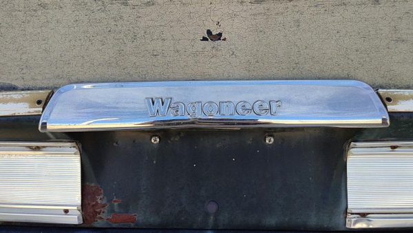 84-91 Jeep Grand Wagoneer License Plate Trim Chrome Panel Oem Tail Gate Finish — photo 2