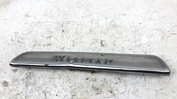 84-91 Jeep Grand Wagoneer License Plate Trim Chrome Panel Oem Tail Gate Finish — photo 5