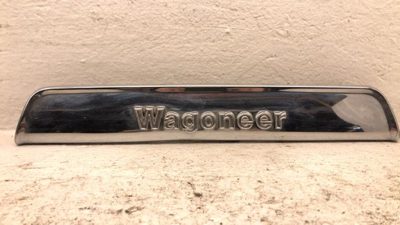 84-91 Jeep Grand Wagoneer License Plate Trim Chrome Panel Oem Tail Gate Finish