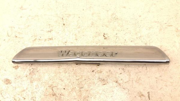 84-91 Jeep Grand Wagoneer License Plate Trim Chrome Panel Oem Tail Gate Finish — photo 8