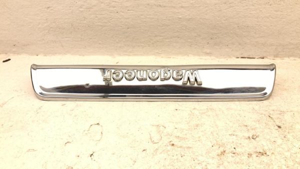 84-91 Jeep Grand Wagoneer License Plate Trim Chrome Panel Oem Tail Gate Finish — photo 10