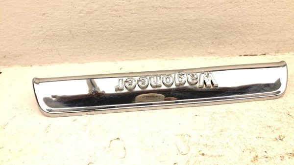 84-91 Jeep Grand Wagoneer License Plate Trim Chrome Panel Oem Tail Gate Finish — photo 11