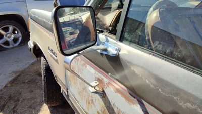 1980-1996 Ford F150 Driver Left Side Mirror Door Mounted Oem E5tz17696b