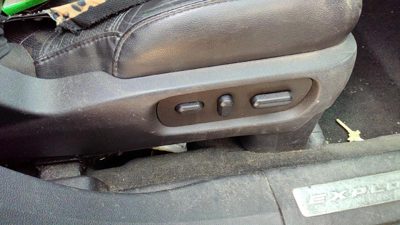 14 Ford Explorer Passenger Right Side Power Seat Switch With Trim Panel Black Cw