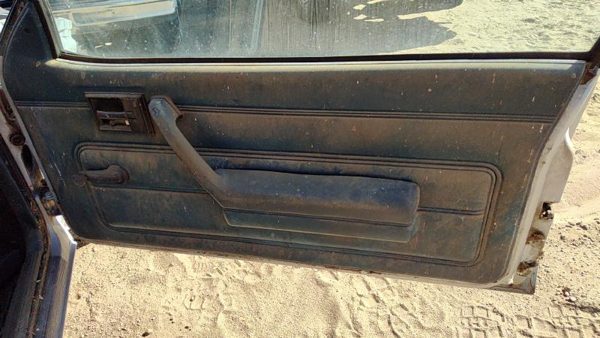 1985 Pontiac Sunbird Passenger Right Front Door Trim Panel Manual Windows Blue — photo 1