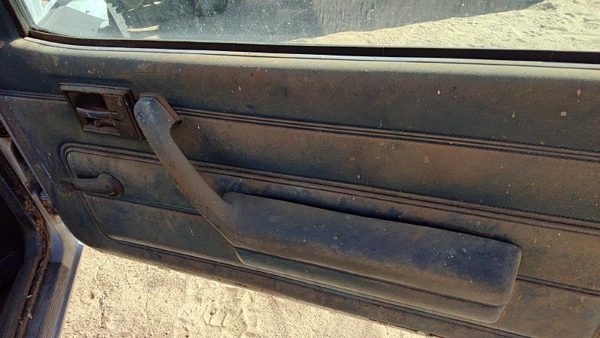 1985 Pontiac Sunbird Passenger Right Front Door Trim Panel Manual Windows Blue — photo 3