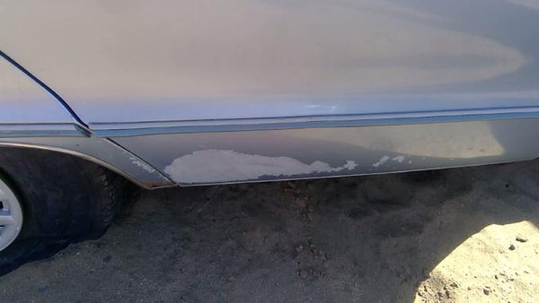 91-92 Chevy Caprice Passenger Right Rear Moulding From Door Back Trim Strip Blue — photo 2