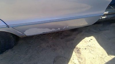 91-92 Chevy Caprice Passenger Right Rear Moulding From Door Back Trim Strip Blue