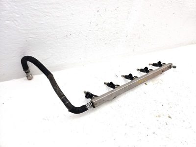2012-2014 Vw Passat Complete Fuel Rail With Injectors Set Loaded Oem 2.5L