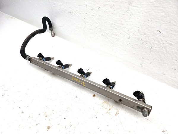 2012-2014 Vw Passat Complete Fuel Rail With Injectors Set Loaded Oem 2.5L — photo 2