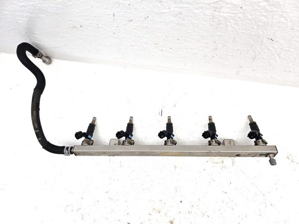 2012-2014 Vw Passat Complete Fuel Rail With Injectors Set Loaded Oem 2.5L — photo 3