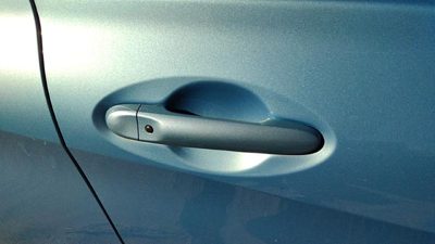 2014-2019 Nissan Versa Note Passenger Right Front Outside Door Handle Blue Rbe