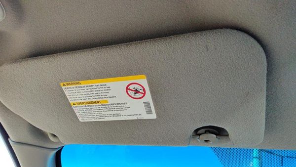 2002-2004 Chevy Trail Blazer Driver Left Sun Visor Oem Gray 95D 15194836 — photo 3