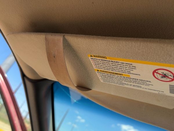2002-2005 Chevy Venture Driver Left Sun Visor Oem Gray 14C 10345190 — photo 7