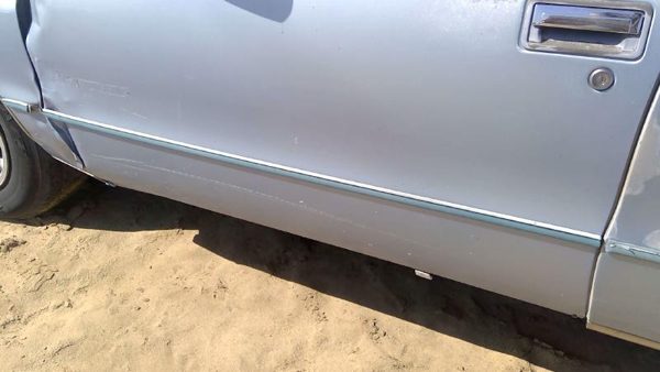 1991 Chevy Caprice Driver Left Front Moulding From Door Oem Trim Strip Blue — photo 1
